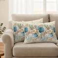 thumbnail image 6 of Outdoor Pillow Covers 20x12 Set of 2, Beach Coastal Beige Waterproof Patio Throw Pillow Covers for Couch Sofa Chair, Nautical Shell Starfish Coral Summer Decorative Pillowcases for Throw Pillows, 6 of 9