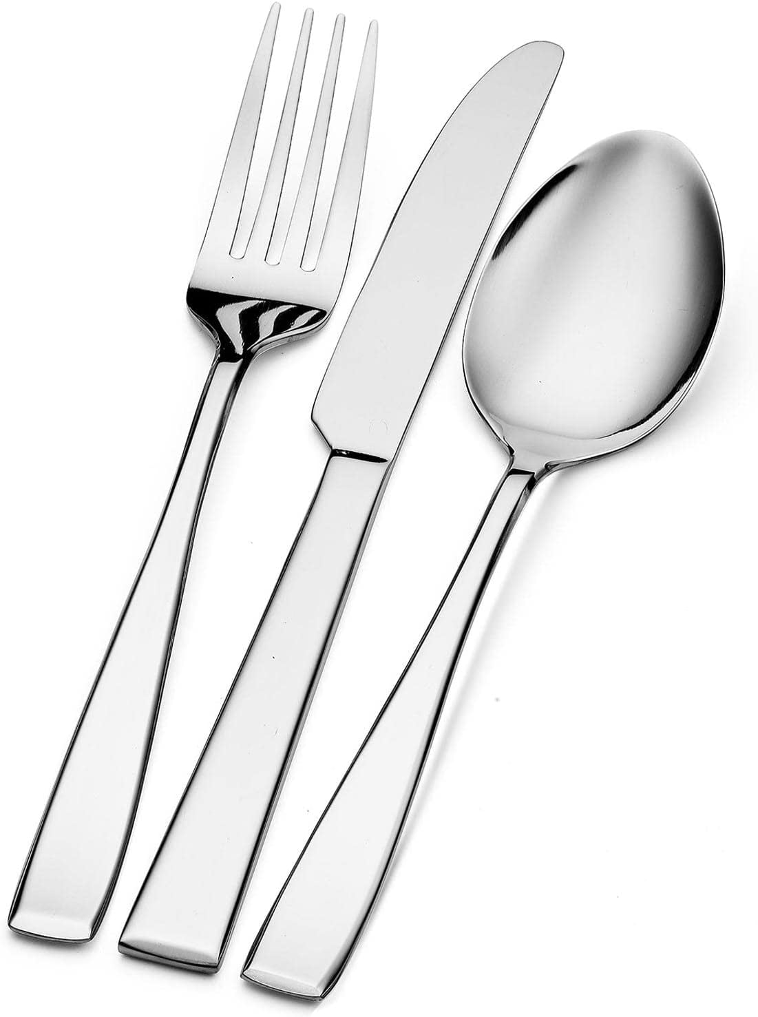 Silverware Set, Flatware Sets, Mirrored Stainless Steel Cutlery Set, 4