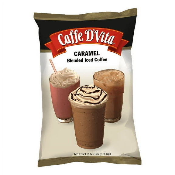 Caffe D'Vita Caramel Latte Blended Ice Coffee - Bag (3.5 lbs)