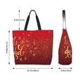 thumbnail image 5 of Sigee Merry Christmas for Large Capacity Shopping Bag with Inner Pocket, Women's Shoulder Bag Handbag, 5 of 8
