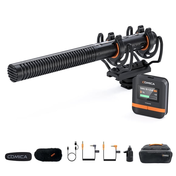 Micrófono Shotgun Comica VM40 48 kHz/32 bits Float Rec