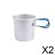 thumbnail image 1 of Taza de senderismo,Taza de camping de 150 ml con asas plegables picnic,Taza plegable liviana Recipiente para comida Pesca,Taza portátil de aluminio para exteriores Taza para, 1 of 8