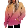 thumbnail image 2 of Bovemsi Sweatshirt for Women Large Hoodie With Gradient Print Plus Size Long Sleeved Sweater Pullover Autumn Pocket Clothes Comfort Hoodie, 2 of 7