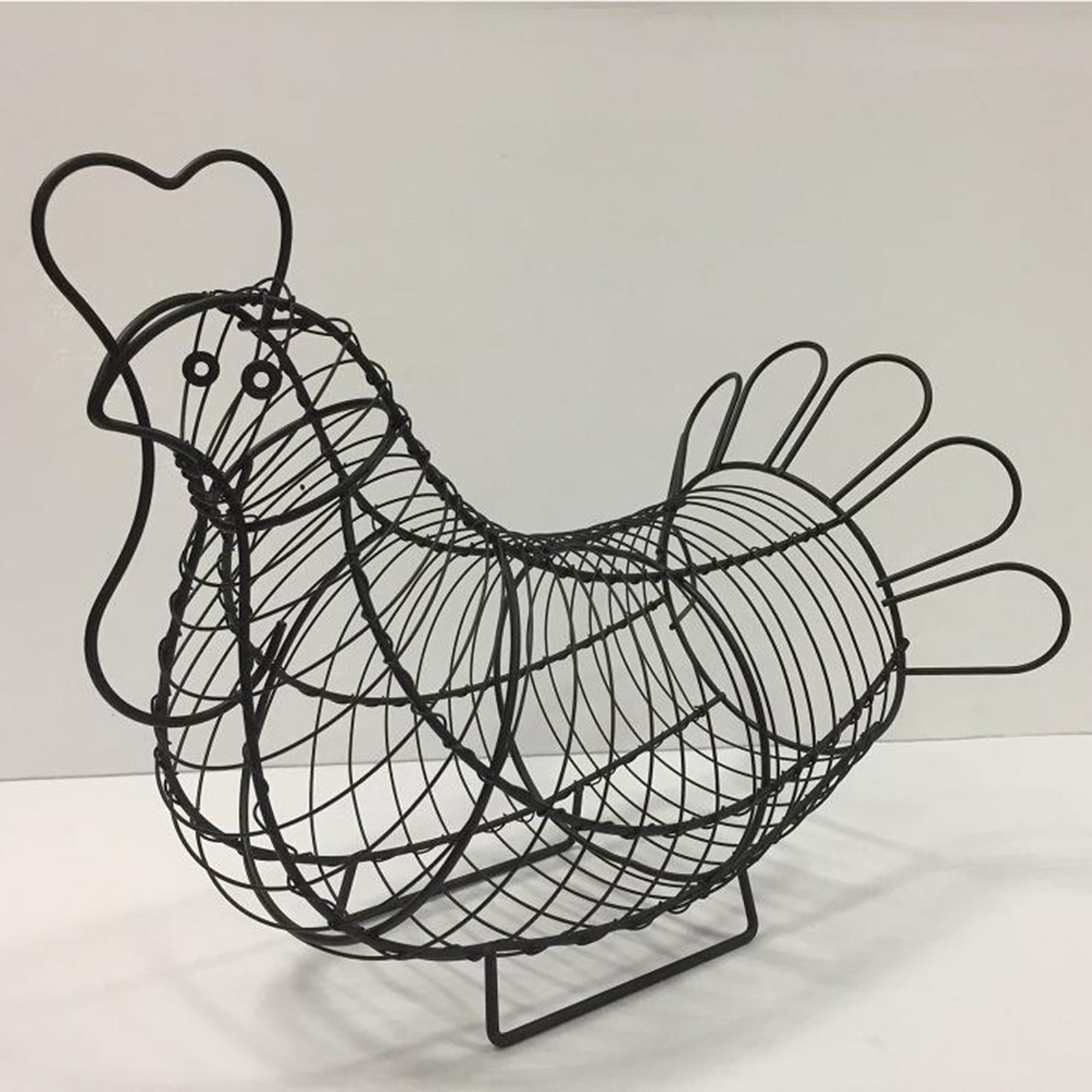 Axioma Black Iron Art Eggs Storage Basket Chicken Sha Holder Household Vegetables Fruit