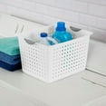 thumbnail image 4 of Sterilite Panier Organisateur de Rangement en Plastique Ultra Profond, Blanc, 4 of 8