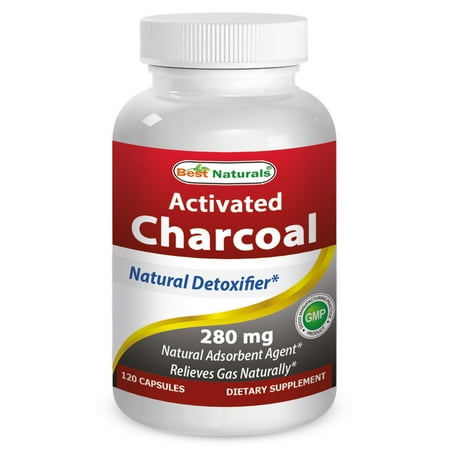 Best Naturals Activated Charcoal 280 mg 120 Capsules - Walmart.com