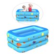 thumbnail image 3 of PISCINA INFLABLE RÁPIDA PISCINA FAMILIAR ÑOS, PEQUEÑOS, ADULTOS, 1.2M / 1.3M / 1.5M El 130CM Sunnimix Piscina inflable, 3 of 8