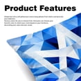 thumbnail image 2 of Flag of Israel Velvet Throw Pillows Set of 2 - Decorative Pillows with Unique Patterns for Sofa Couch Bed - Pillow Covers - Available in 16x16, 18x18, 20x20 Inches, 2 of 6