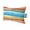 Blue, Orange, Teal, variant on Abstract Waves Outdoor Pillows for Chaise Lounge Chair Beach Headrest Pillow Set of 2 Waterproof Lumbar Pillows with Insert&Adjustable Elastic Strap Summer Colorful Coastal Ocean Pool Pillow 12"x20"
