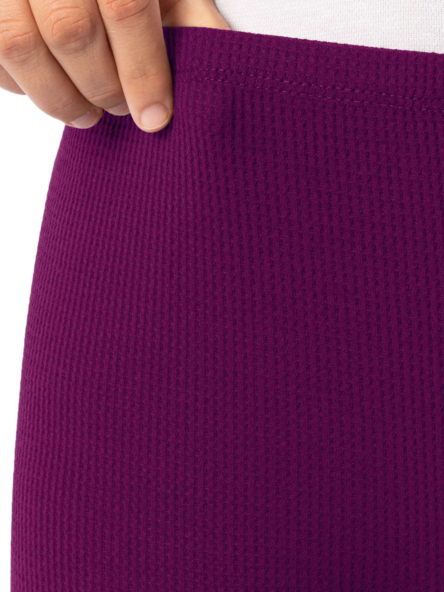Fruit of the Loom Women's Recycled Waffle Thermal Top & Bottom Set, Sizes XS-4XL