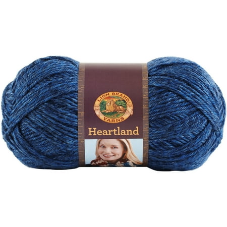 UPC: 0023032010199 | Lion Brand Medium Acrylic Blue Yarn 251 yd