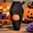 thumbnail image 5 of Halloween Decor Coffin Shape Wooden Wall Display Shelf Spooky Storage Rack for Living Room Decor Multi Functional Hanging Shelves Strong Load Bearing Capacity Goth Decor Bookshelf, 5 of 6
