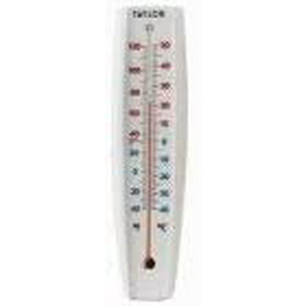 Big & Bold 15 x 3Inch White Outdoor Tube Thermometer