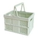 thumbnail image 1 of Cesta de almacenamiento plegable de plástico con asa | Organizador multiusos plegable para picnic, compras y ropa sucia | Cesta portátil de 18,6 x 13,5 x 12,5 cm, 1 of 1