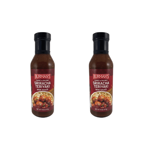 Burman's Sriracha Teriyaki Wok Sauce 2 Pack 14 oz