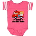 thumbnail image 3 of Inktastic Fireman Uncle is a Firefighter Boys or Girls Baby Bodysuit, 3 of 5