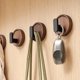 thumbnail image 4 of Gancho autoadhesivo de madera maciza, soporte decorativo para toallas con llave de nogal, colgador de puerta, perchero de pared, organizador de cocina y baño, 4 of 5