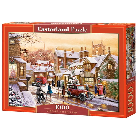 1000 Piece Jigsaw Puzzle, Vintage Winterland, Winter puzzle, Snow, Adult Puzzle, Castorland C-104802-2