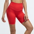 thumbnail image 1 of Pantalones cortos de yoga para mujer, pantalones de elevación, ropa deportiva antiexposición, pantalones cortos de rojo medio Cola pantalones cortos de gimnasia de las mujeres, 1 of 8
