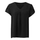 thumbnail image 5 of 2025 Top túnica de manga corta con cuello en V de gasa para mujer, ideal para leggings - Mezcla ligera de rayón, tallas S-XXL, 5 of 6