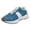 Blue, variant on Rokment Womens Retro Leopard Color Block Athletic Walking Low Top Fashion Sneakers Lightweight Cushioned Non Slip Casual Running Tennis Shoes for Daily Outdoor