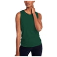 thumbnail image 3 of CAIXIA Womens Workout Tank Tops Sleeveless Cropped Tank Tops Open Back T-Shirt Workout Sports Shirts Oversized Gym Clothes,Green, 3 of 3