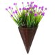thumbnail image 2 of Cesta de flores colgantes artificiales, cesta colgante de flores artificiales para puerta delantera, decoración del hogar, 2 of 7