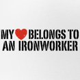 thumbnail image 2 of CafePress - My Heart Belongs To An Ironworker - Adjustable Unisex Printed Trucker Hat with Mesh Back, 2 of 8