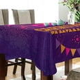 thumbnail image 3 of Coolnut Mardi Gras Rectangle Tablecloth Spill-Proof Polyester Table Cloth Table Cover for Kitchen Dining Picnic Holiday Party Decoration,54"x54", 3 of 7