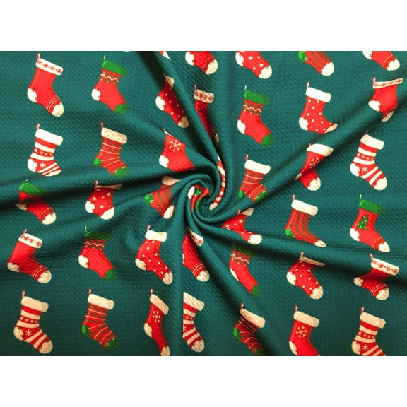SLP Fabrics Knit Printed Christmas Sewing & Craft Fabric, Sold by the Yard