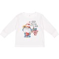 thumbnail image 3 of Inktastic God Bless the USA Gnome Boys or Girls Long Sleeve Toddler T-Shirt, 3 of 5