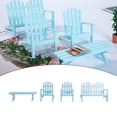 thumbnail image 4 of Moderna silla de 1/12, muebles en miniatura, modelo de de , accesorio de decoración, regalos para , adorno de Azul Hugo miniaturas de casa de muñecas, 4 of 8