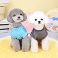 thumbnail image 4 of CSChome Dog Shirt Pet Shirt Round Neck Exquisite Hemming Simple Style Summer Sleeveless Top, 4 of 7