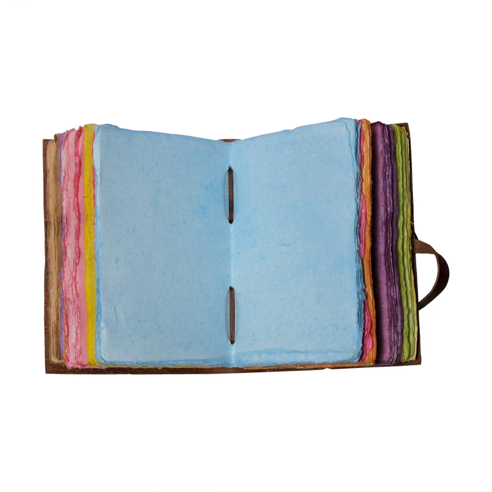 Leather Journal Writing Notebook Bird Floral
