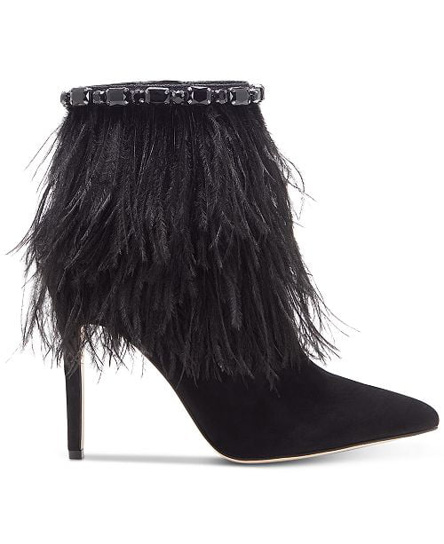 jessica simpson ostrich feather boots