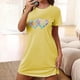 thumbnail image 1 of Camisón corto de mujer, vestido de largo medio con estampado de moda, camisón corto extragrande de mujer, camisón de manga corta con estampado de pecho a la moda, camisón de mujer, 1 of 5