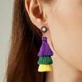 thumbnail image 4 of Viflosae Offres du Jour Soldes de Liquidation Boucles d'Oreilles Mode Polyvalentes à Pompons pour Carnaval Saint-Valentin, 4 of 7