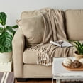 thumbnail image 6 of Stone & White Textured Acrylic Throw, 6 of 6