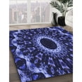 thumbnail image 2 of Ahgly Company Indoor Rectangle Patterned Midnight Blue Area Rugs, 7' x 9', 2 of 6