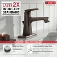thumbnail image 2 of Delta Ashlyn Single Handle Bathroom Faucet with Metal Drain Assembly in Venetian Bronze 564-RBMPU-DST, 2 of 2