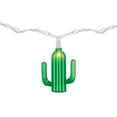 thumbnail image 7 of Northlight Green Cactus Patio Light Set - 6' White Wire - 10ct, 7 of 7