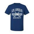 thumbnail image 2 of Wild Bobby City of Los Angeles Hockey Fantasy Fan Sports Men's T-Shirt, Royal, 5X-Large, 2 of 5