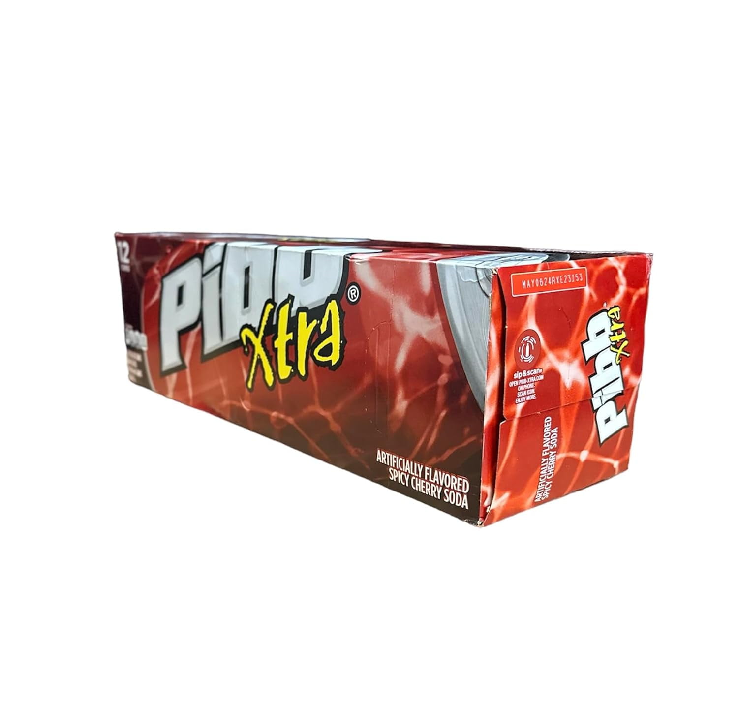 Mr. Pibb Cherry Soda Pop, 12 fl oz, 12 Pack Cans