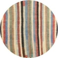 thumbnail image 1 of Ahgly Company Indoor Round Contemporary Dark Gold Brown Southwestern Area Rugs, 3' Round, 1 of 6