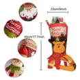 thumbnail image 2 of Medias navideñas, 3 piezas de bolsas de regalo navideñas, medias navideñas grandes con Papá Noel, muñeco de nieve y reno, medias navideñas colgantes (46 * 22 cm), 2 of 5