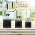 thumbnail image 3 of Four-Sided Spire Polypropylene Decorative Fence Toppers - Black, 3 of 11