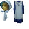 Schoolgirl Colonial Blue Girls Costume (Includes Dress, Apron & Hat) DC1228 - Small