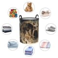 thumbnail image 4 of Balery Ancient Skull Cave Landscape Cesta de ropa redonda con asas, impermeable, independiente, para ropa, juguetes, dormitorio y familia-Small, 4 of 6