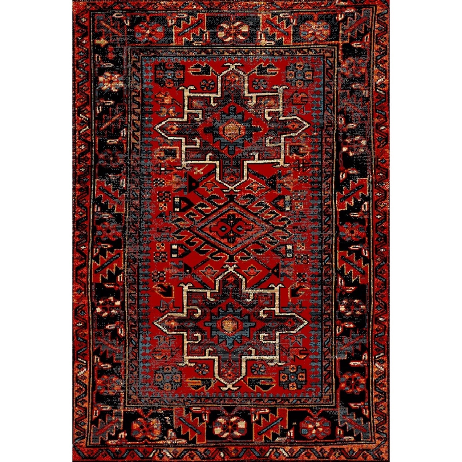 SAFAVIEH Vintage Hamadan Dania Traditional Runner Rug, Red/Multi, 2'2" x 6'