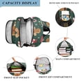 thumbnail image 3 of FORMRS Unisex School Backpack 17" Student Travel Bag with Laptop Compartment, Green Christmas Gingerbread, 3 of 7